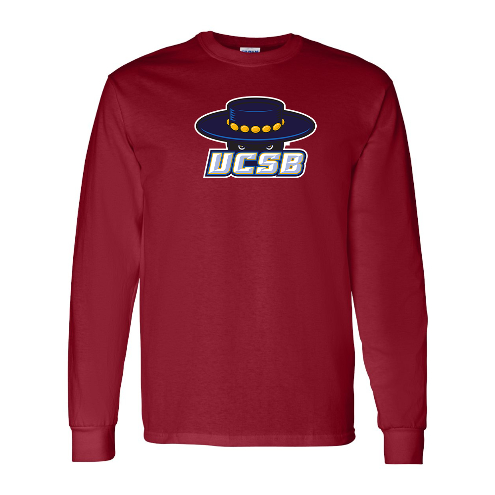 Men's UCSB Gauchos Gildan Heavy Cotton Long Sleeve T-Shirt